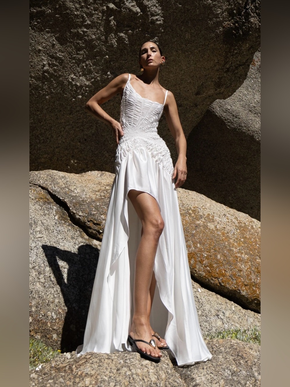 Georgia Hardinge Eclipse Satin Maxi Dress NWOT UK 10 US 6 EU 38